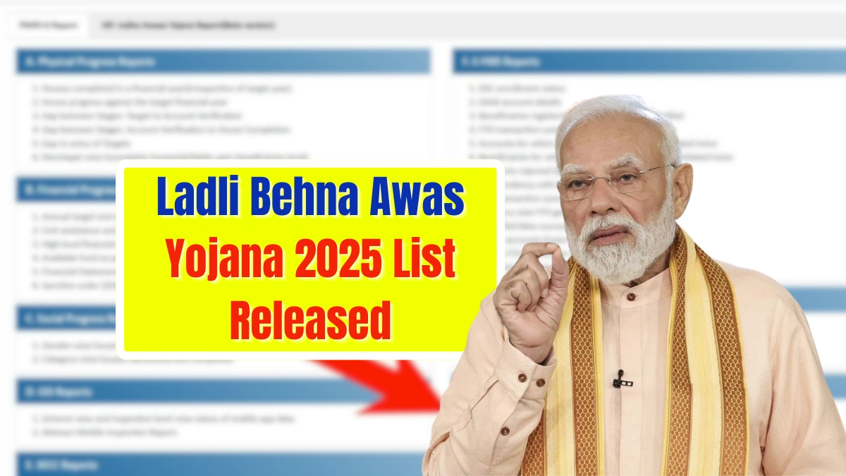 Ladli Behna Awas Yojana 2025 List Released