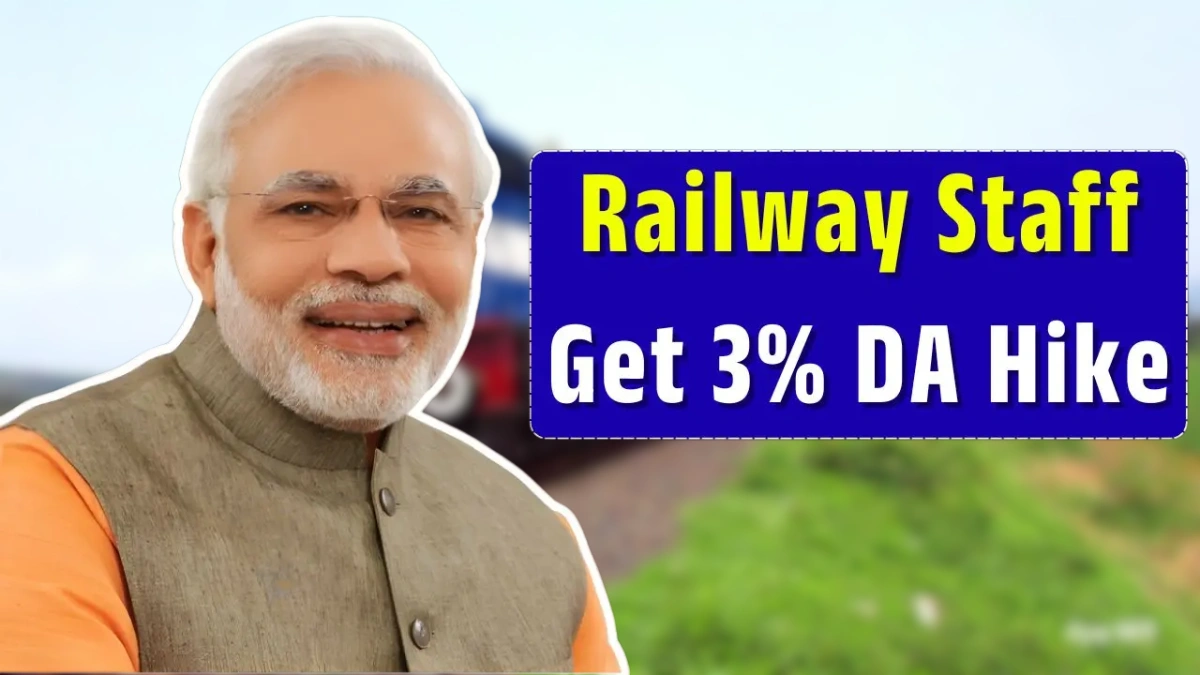 Railway Staff Get 3 Percent DA Hike